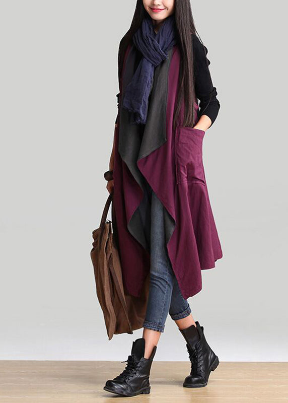 Loose V Neck Wear on Both Sides Long Cardigans Spring Vv074