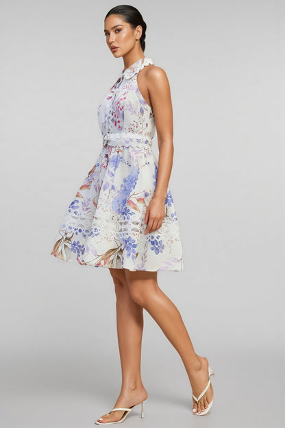 Helena Print Sleeveless Mini Dress
