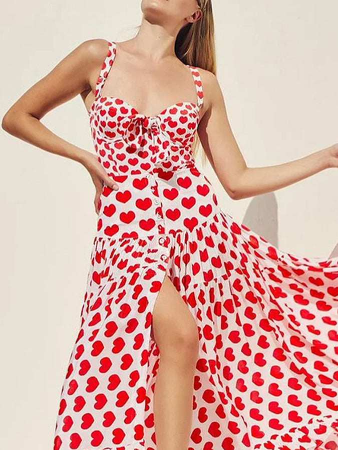 ]sling Lace Up Printed One Piece Swimsuit and Beach Skirt