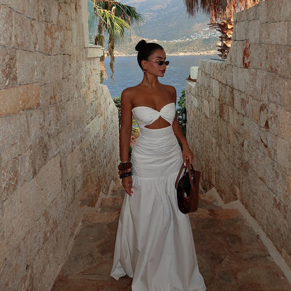 Linda | Breasted Hollowed Maxi Dress