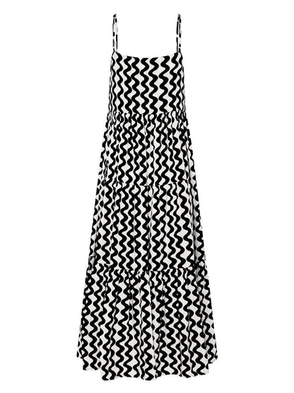 Ric Rac Square Neck Maxi Dress