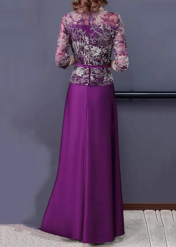 Tulle Maxi Dresses Half Sleeve
