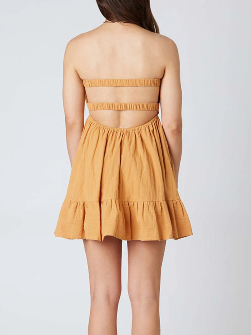 Twisted Cut-out Mini Dress