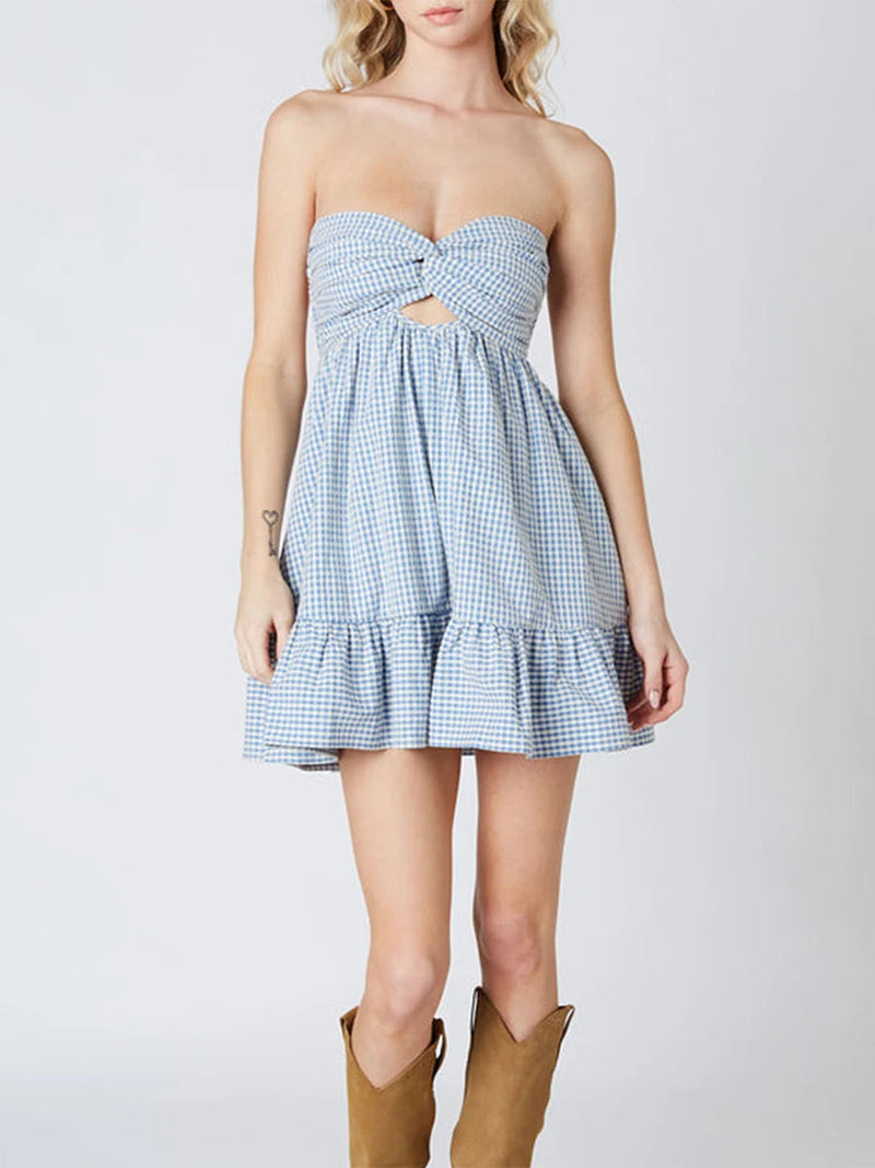 Twisted Cut-out Mini Dress