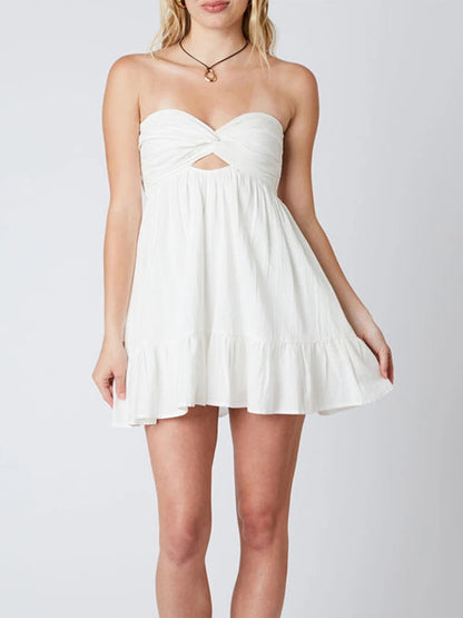 Twisted Cut-out Mini Dress