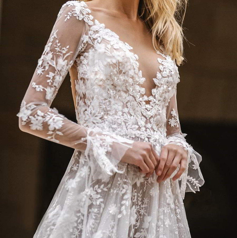 New Lace Party Ball Prom Gown Long Dress