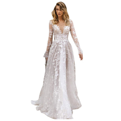 New Lace Party Ball Prom Gown Long Dress