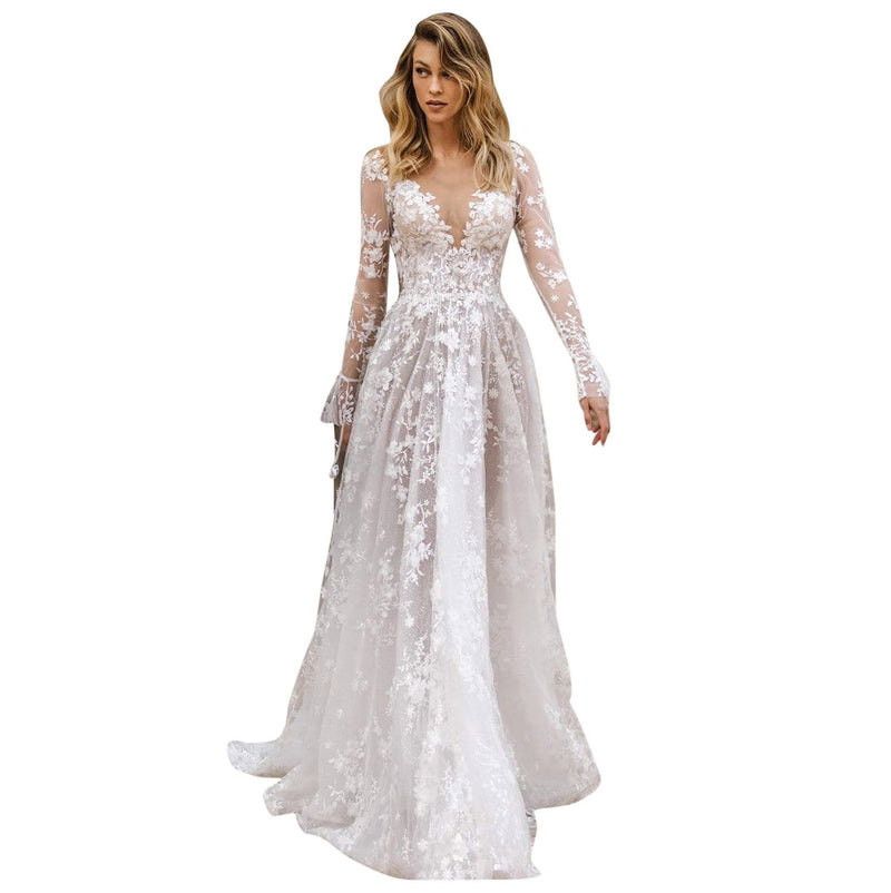 New Lace Party Ball Prom Gown Long Dress