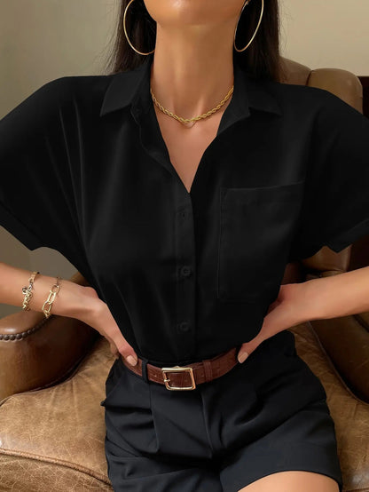 Chiffon Short-sleeved Blouse