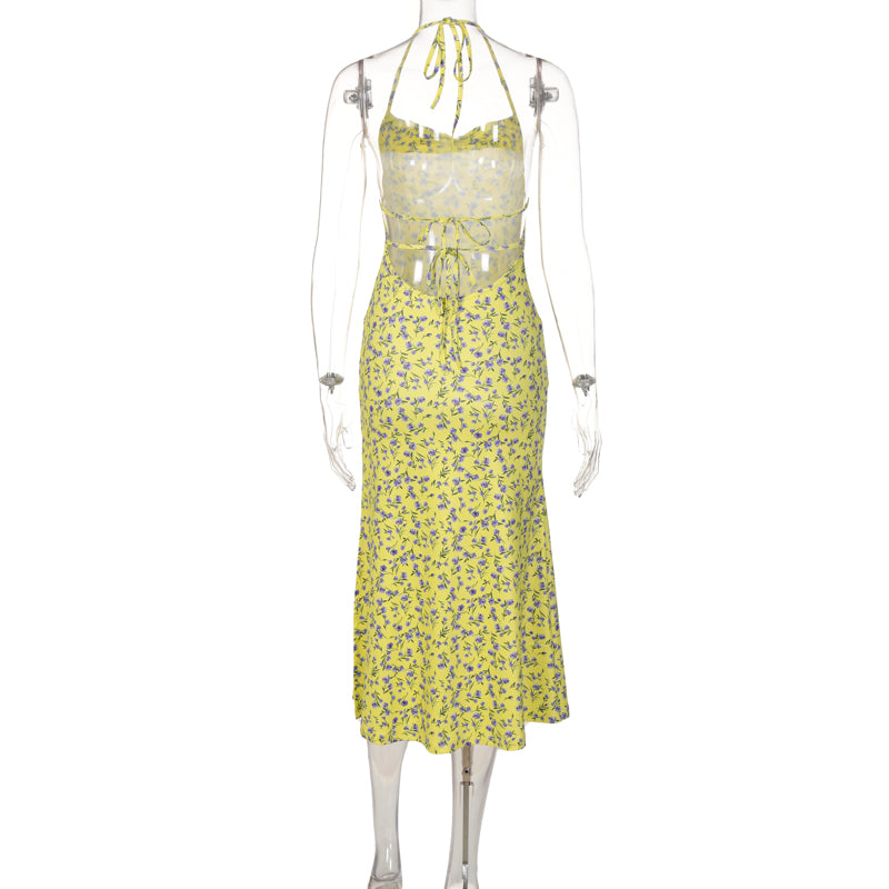 Nidya Backless Midi Dress