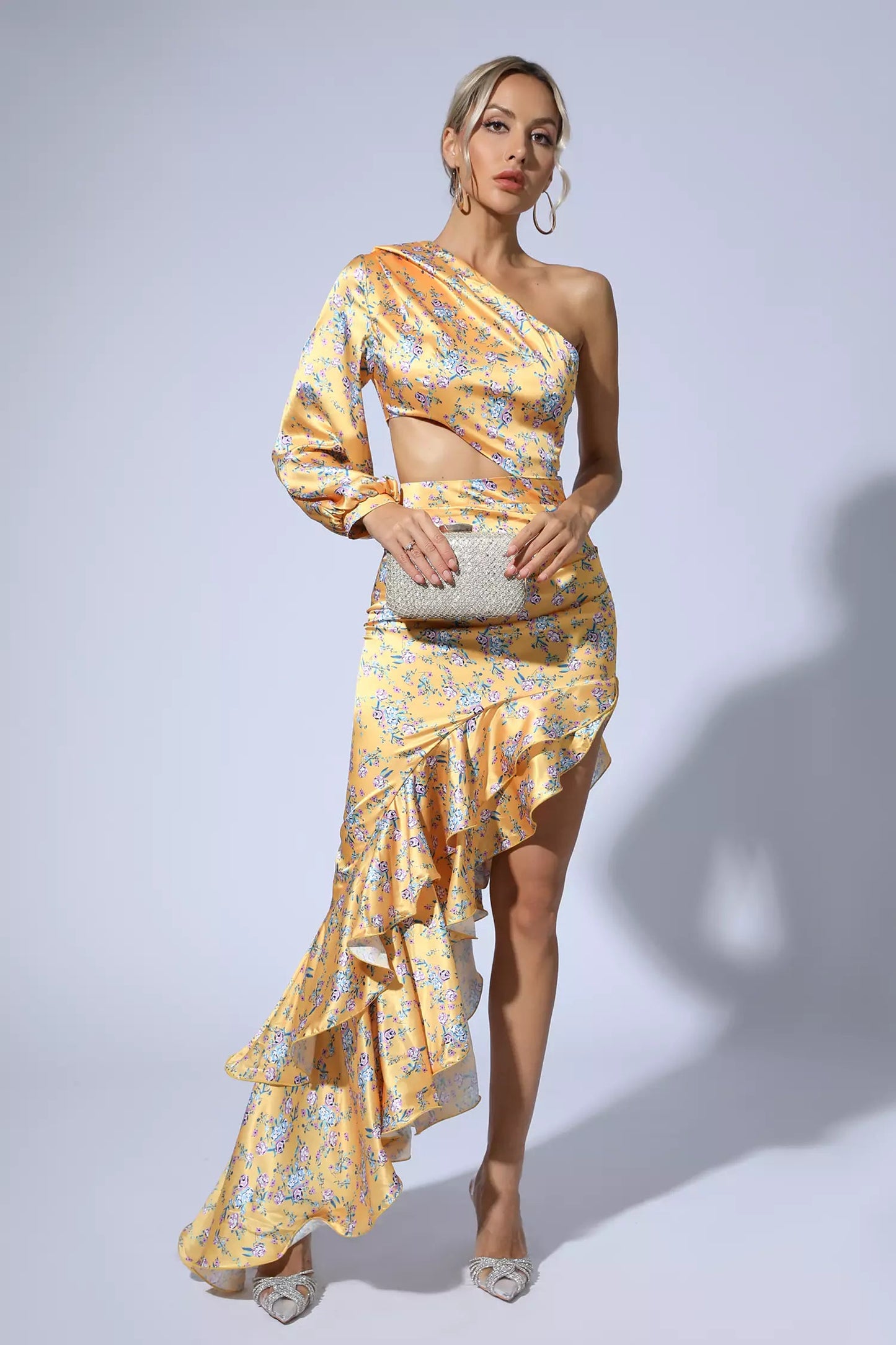 Nina Yellow Maxi Dress