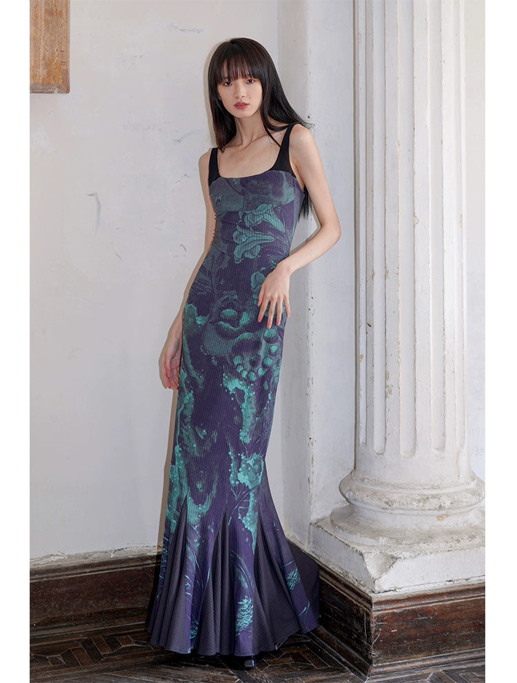 Midnight Bloom Maxi Dress