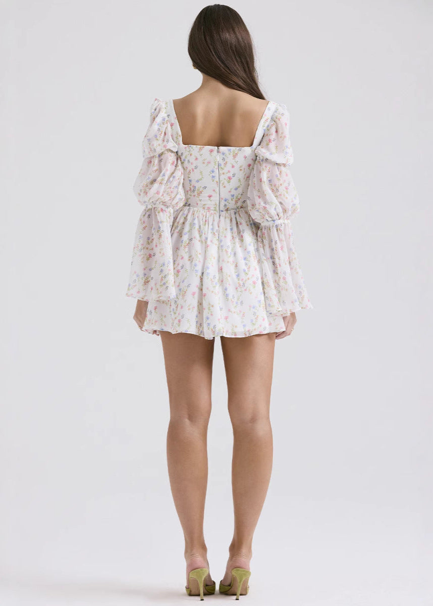 Liliane - Puff Sleeve Mini Dress