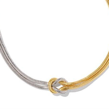 Knot Snake Chain Necklace
