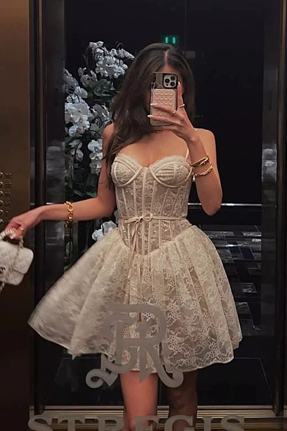 Jaleah Lace Corset Mini Dress