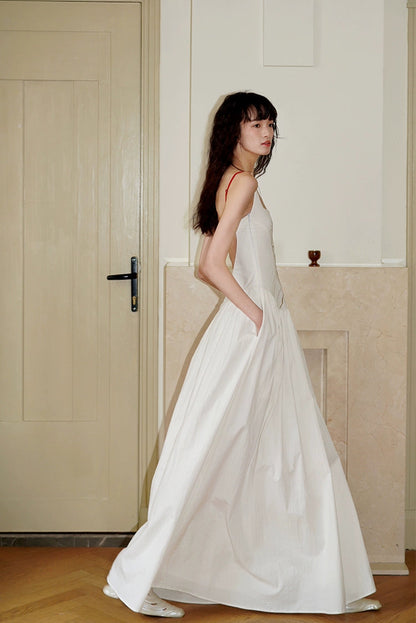 Ivory Embroidered Maxi Dress