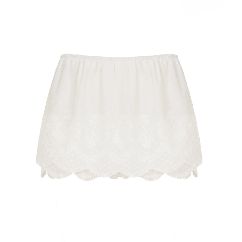 Kalee Low-rise Lace Mini Skirt