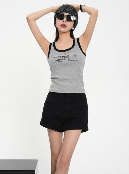 High-waisted Tailored Shorts - Black Mini Dress Shorts