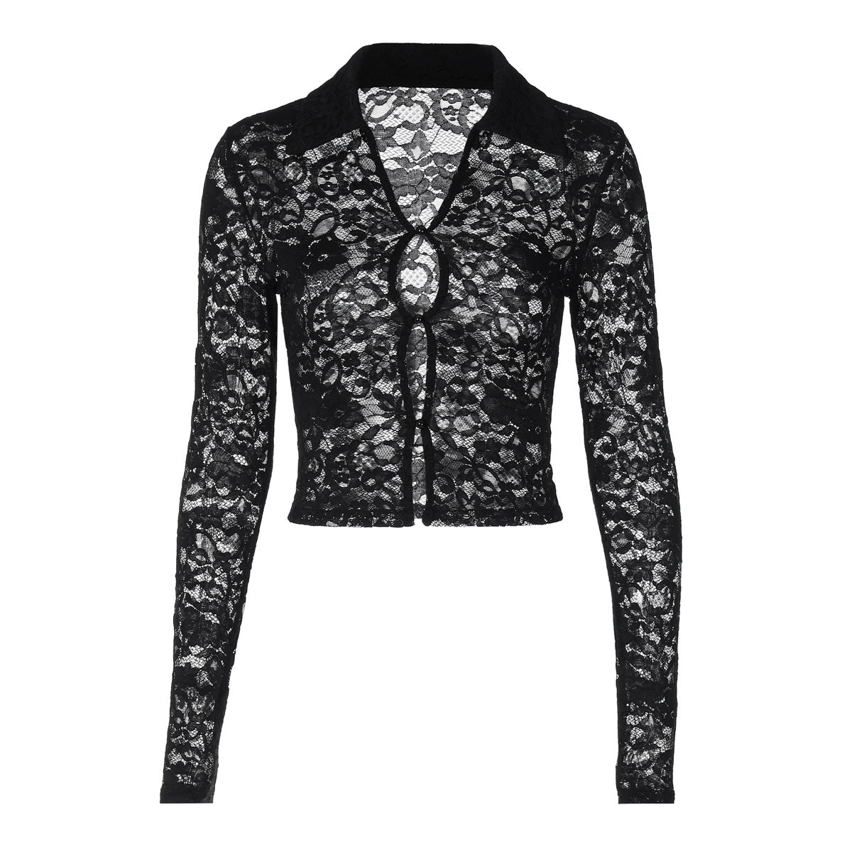 Clothing Spring Summer Lace Cardigan Lightweight Long Sleeved Top
