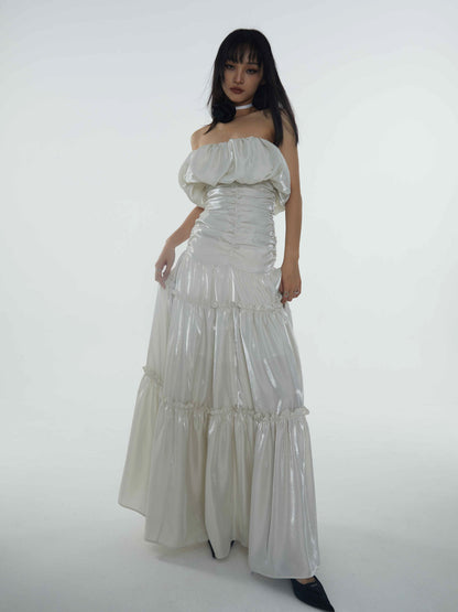 Off-shoulder Maxi Dress