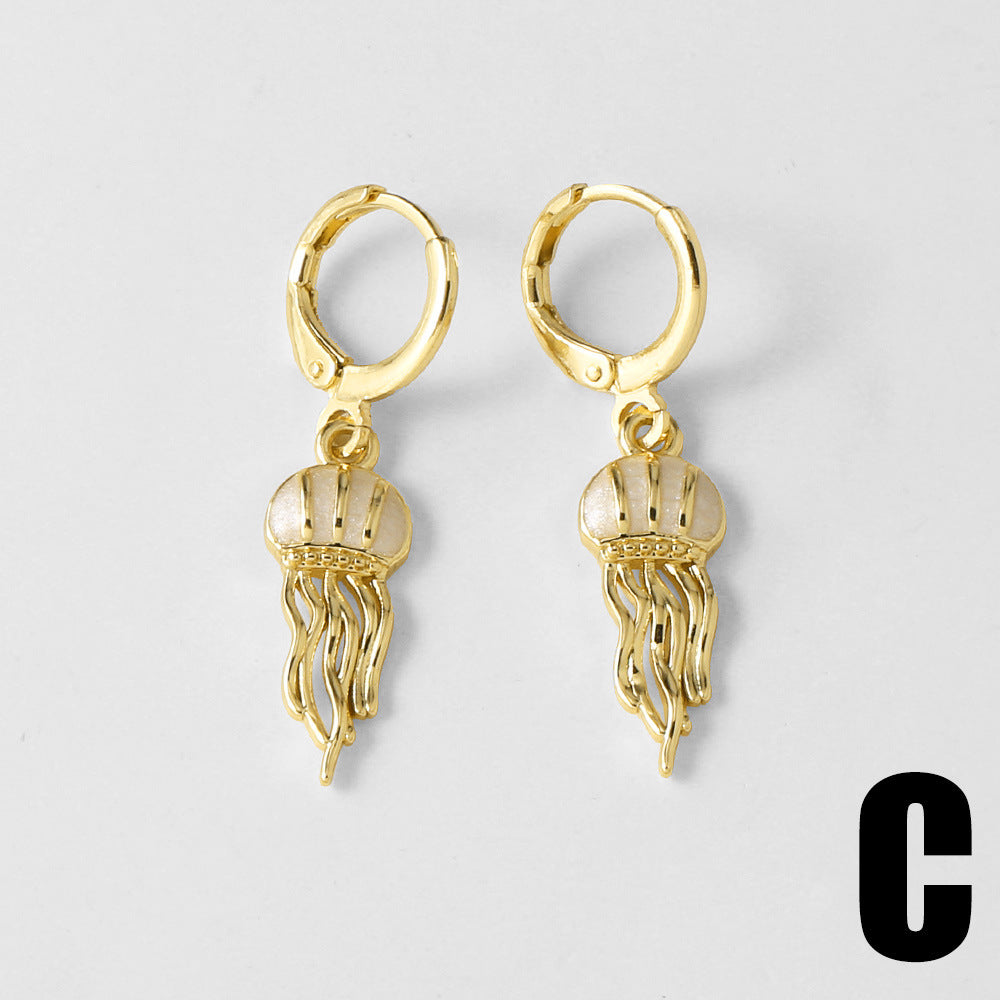 Joselyn Ocean Charm Drop Earrings