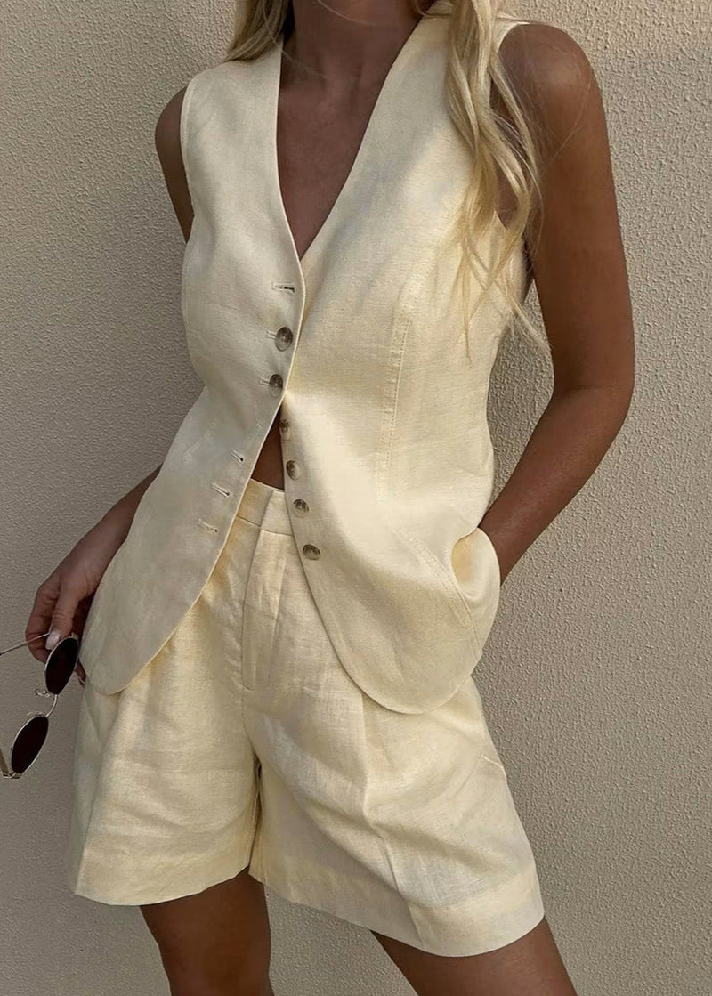 Arden – Tailored Vest and Shorts Set