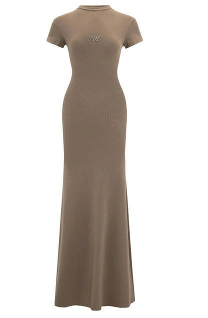 Luluswings Butterfly Emblem Fitted Maxi Dress - Evening Gown