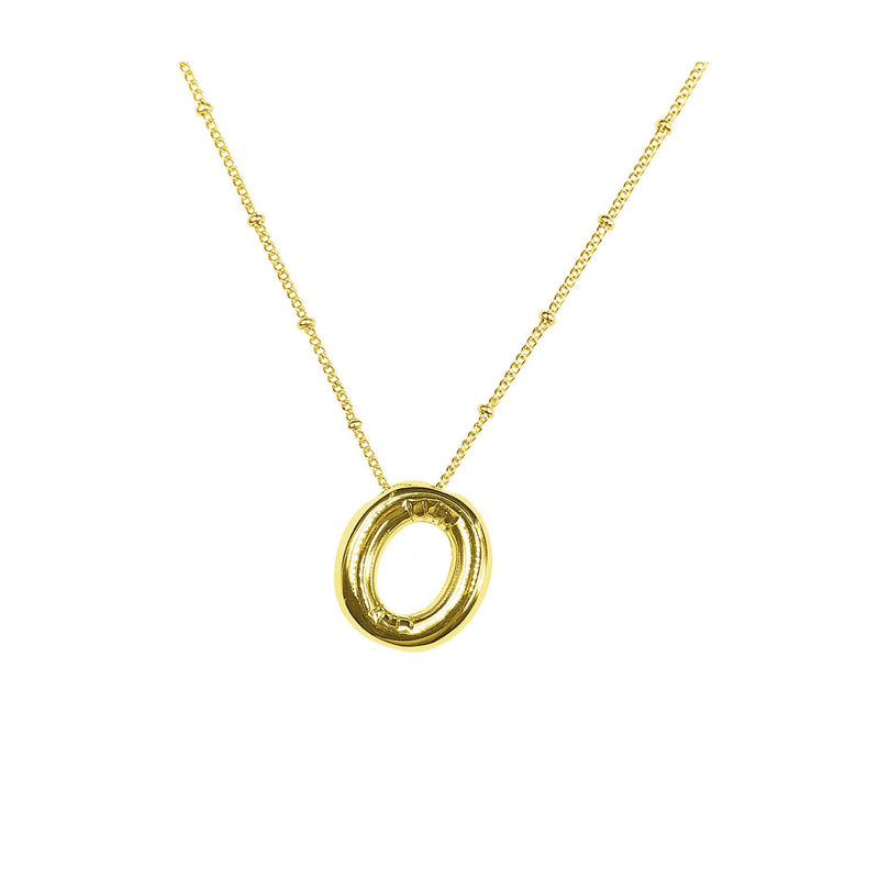 Aiyanah Glossy Bubble Letter Necklace