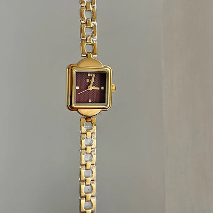 Square Dial Chain Bracelet Watch