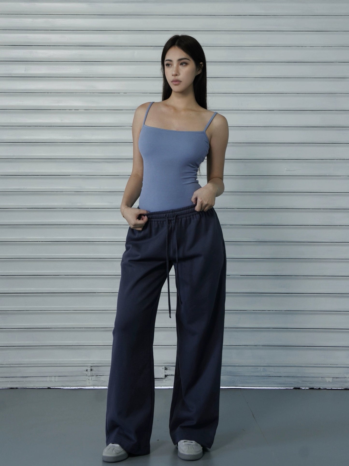 Loose-fit Drawstring Straight-leg Athletic Pants