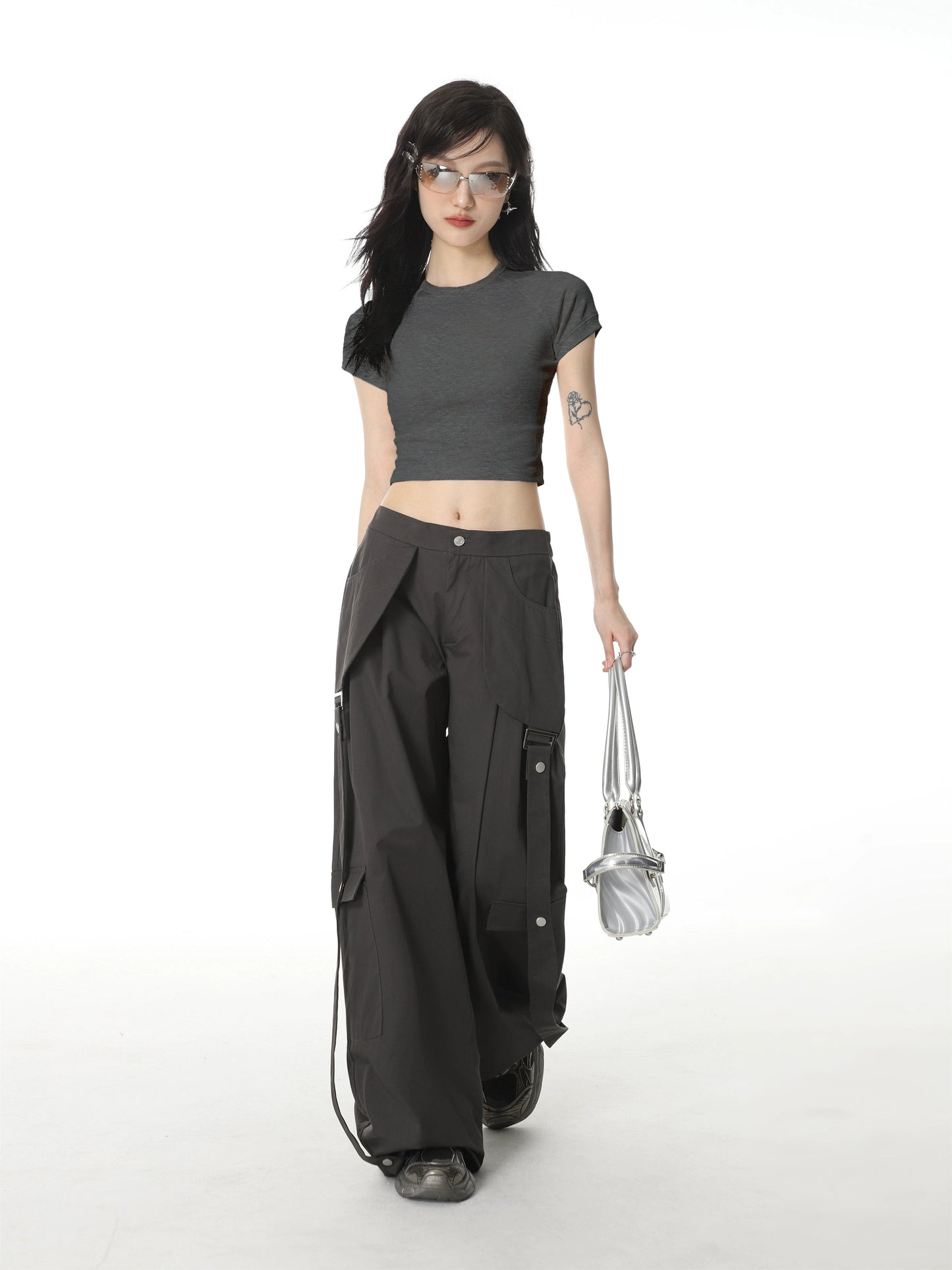 Color Regular Shoulder Short Sleeve T-shirt