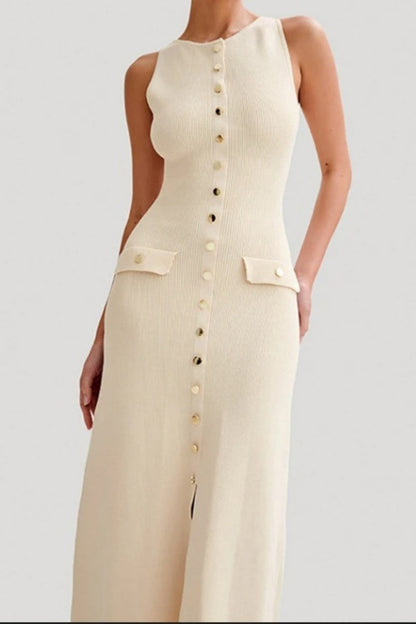 Color Knitted Dress