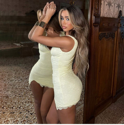 Grace V-neck Mini Dress