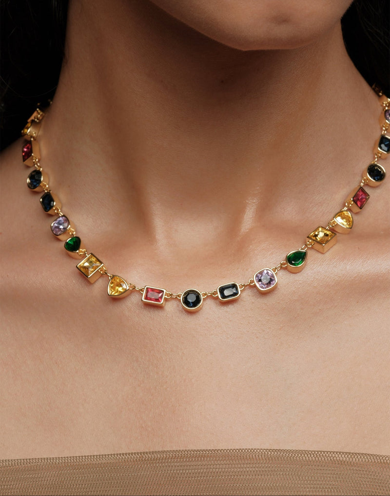 Jiana Multicolor Gemstone Necklace