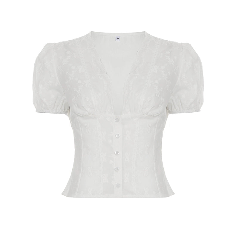 Yuritzi Bow-detail Ruffle Blouse