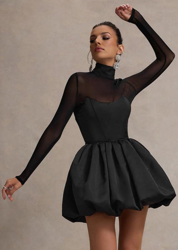 Eclipse Balloon-skirt Mini Dress
