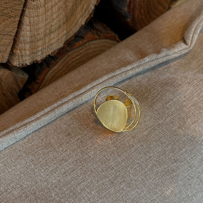 Colleen Brushed Statement Ring
