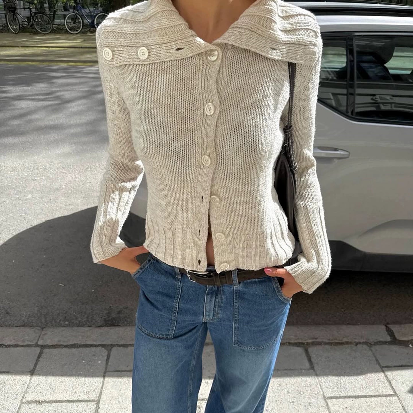 Jamileth Knit Button-up Cardigan