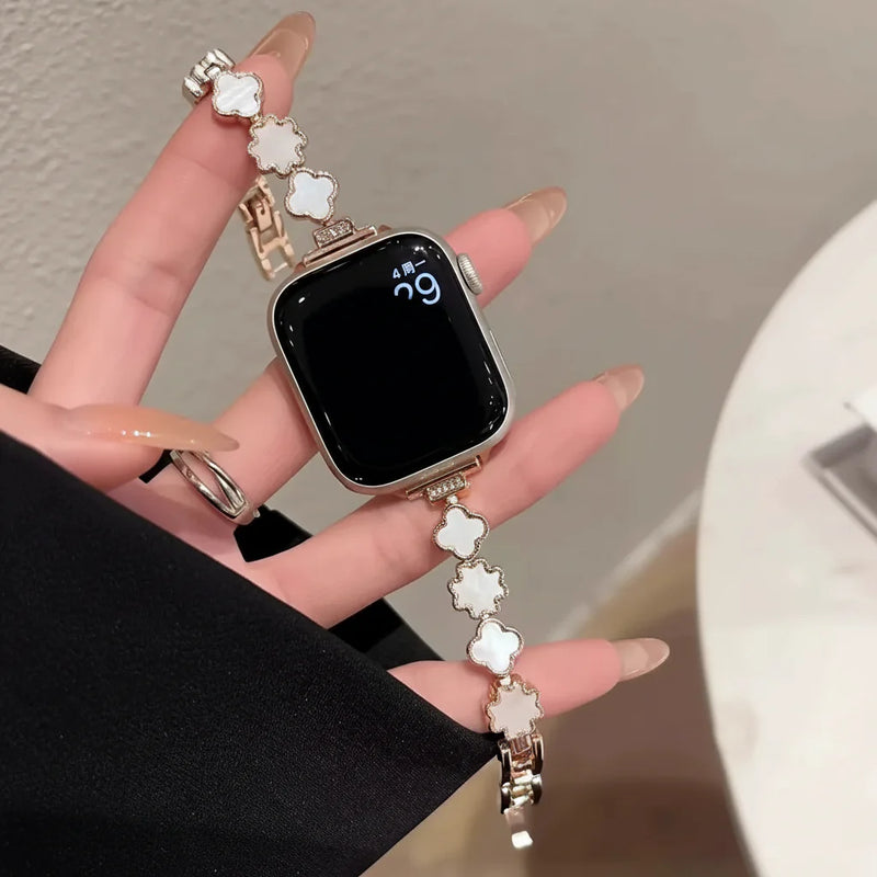 Mother-of-pearl Clover Watch Strap
