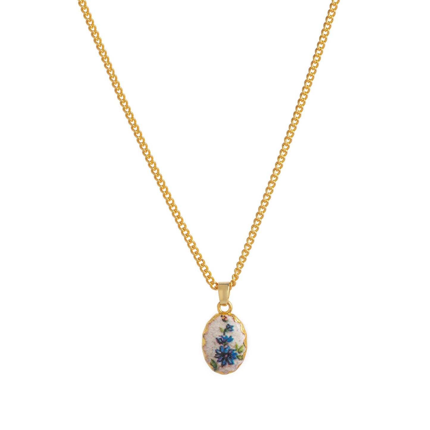 Ayelen Painted Pendant Necklace