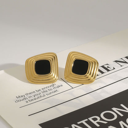 Jaia Square Stud Earrings