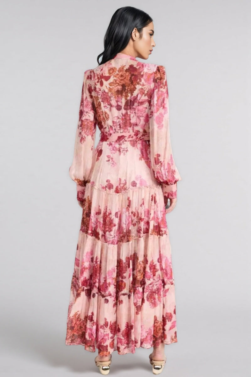 Hermione Mid Sleeve Maxi Dress