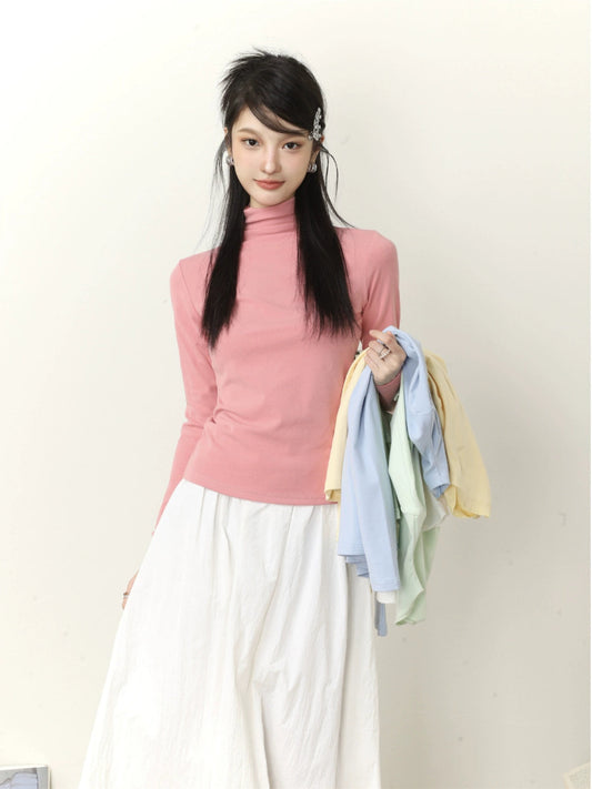 Turtleneck Long Sleeve T-shirt