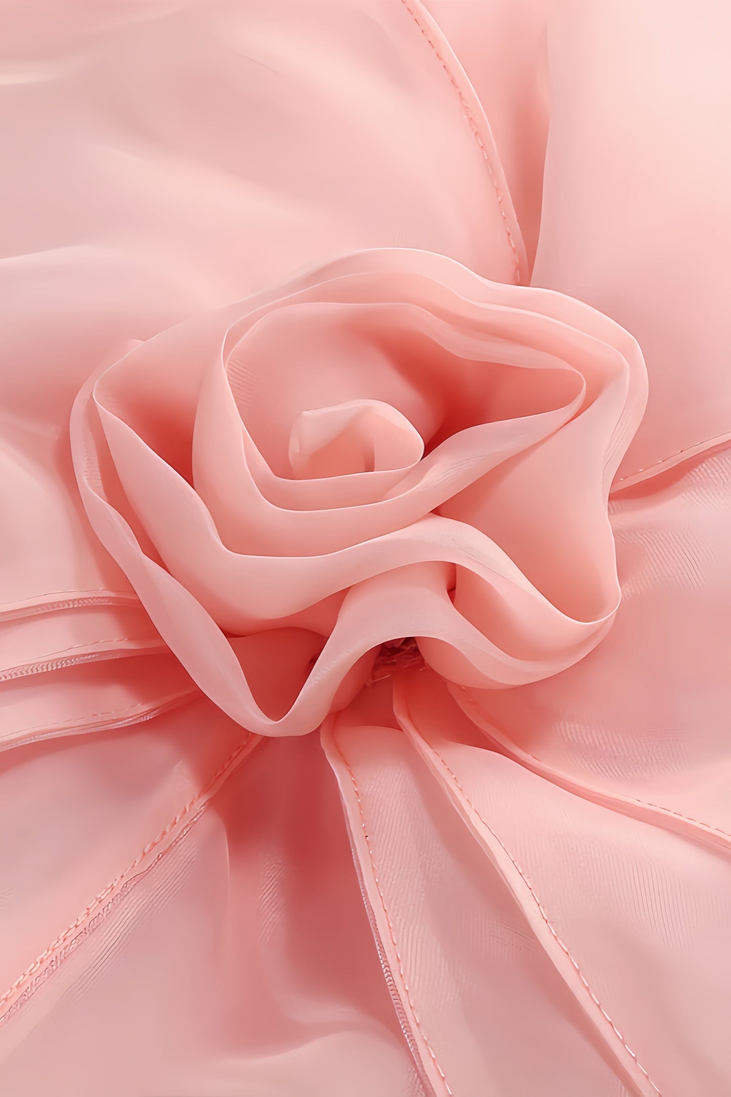 Alaya Slant Shoulder 3d Midi Dress-pink