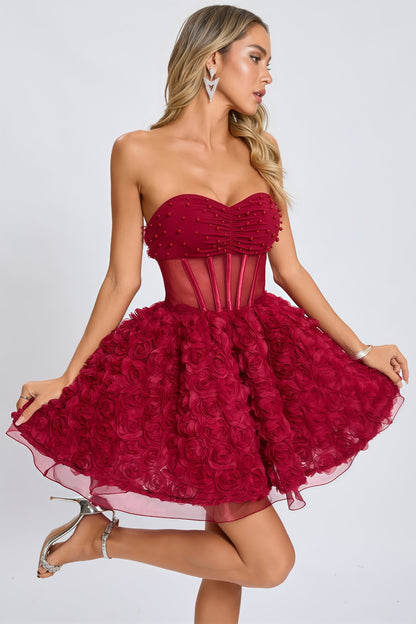 Gage 3d Mesh Puffy Mini Dress