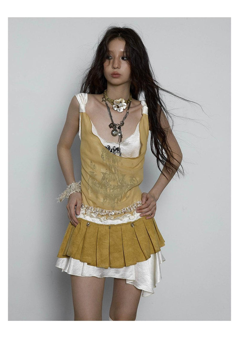 Inspired Layered Mini Dress