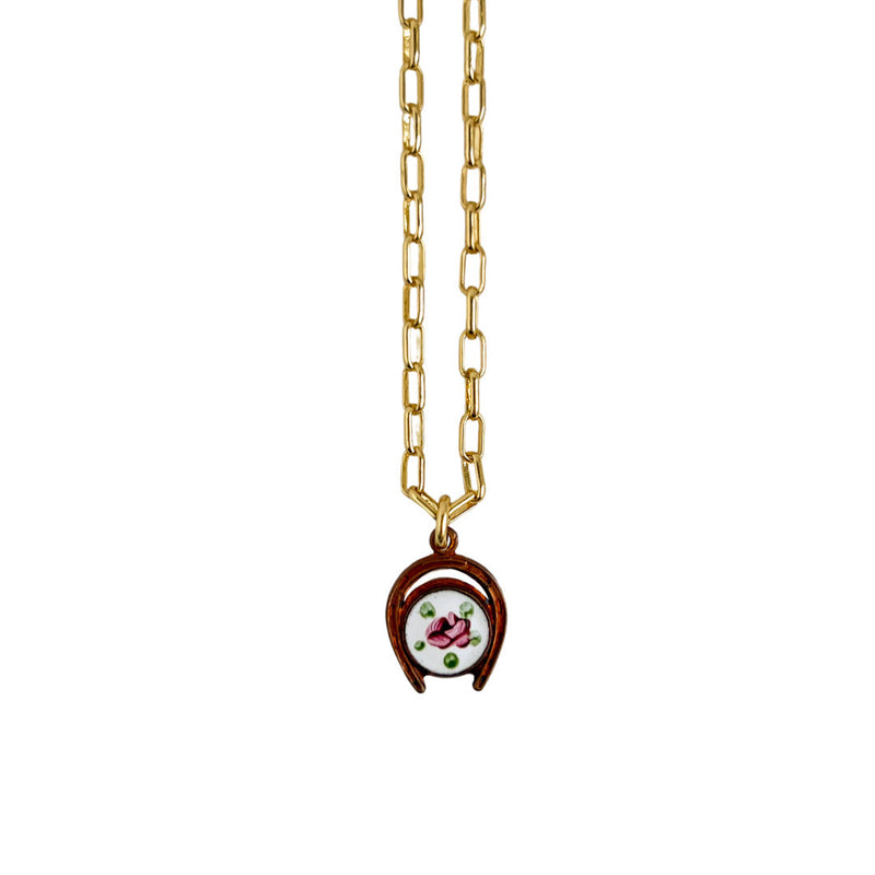 Ayelen Painted Pendant Necklace