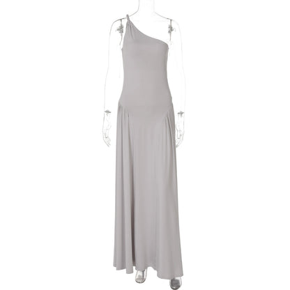 Kamoni One-shoulder Ruched Maxi Dress