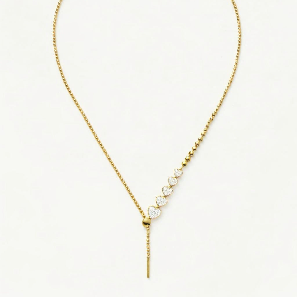 Layered Heart Pendant Necklace