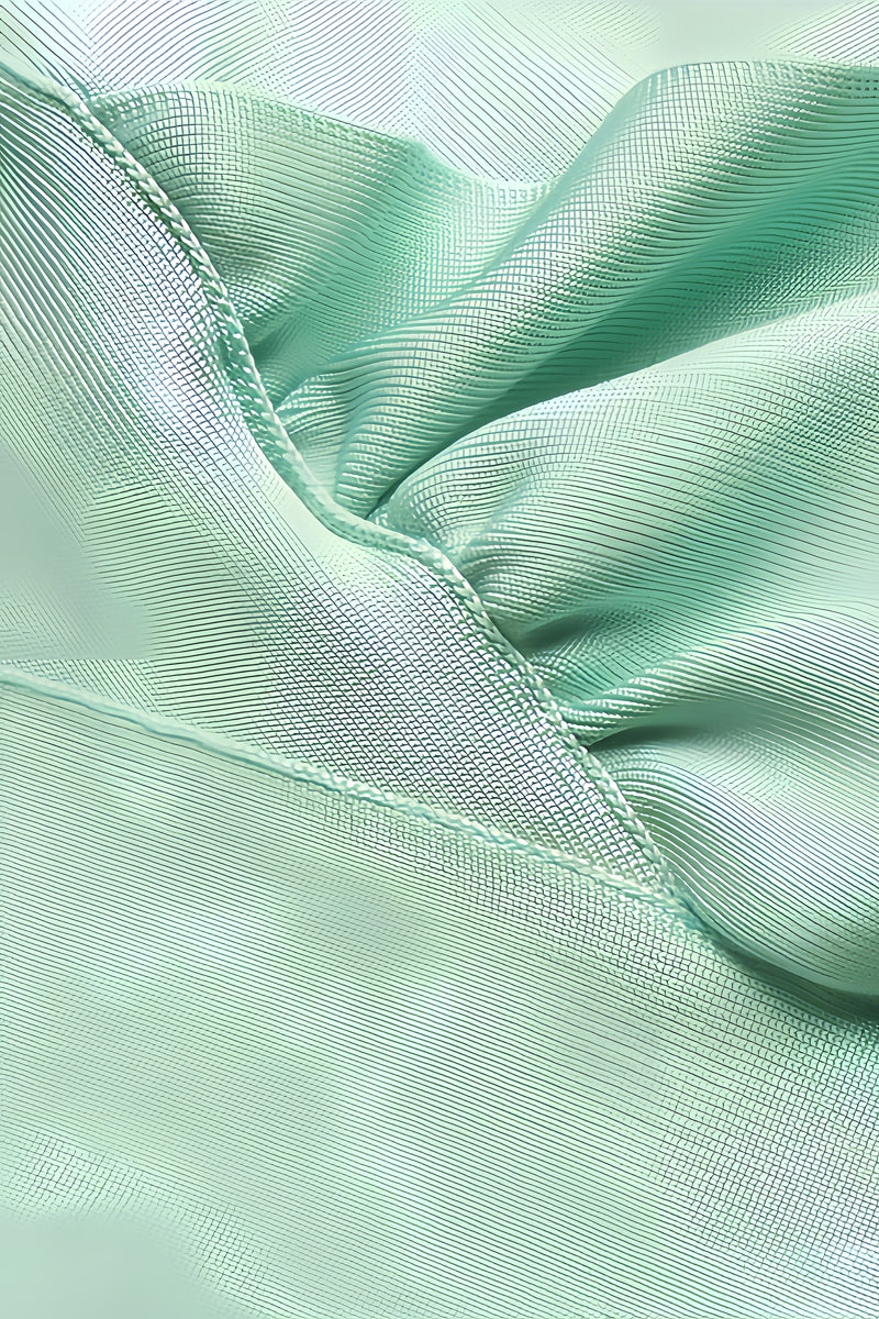 Keira Light Green Open-shoulder Maxi Dress